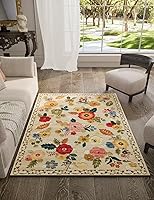 Vista 22 de Alfombras de Área 8x10 Lavables: Alfombra Grande para Sala de Estar Resistente a Manchas Desgastada Vintage Boho Alfombra Antideslizante de Pelo