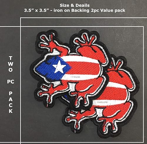 Miniatura 2 de Banderas de Puerto Rico Parches DIY Banderas de Boricua Puertorriqueña