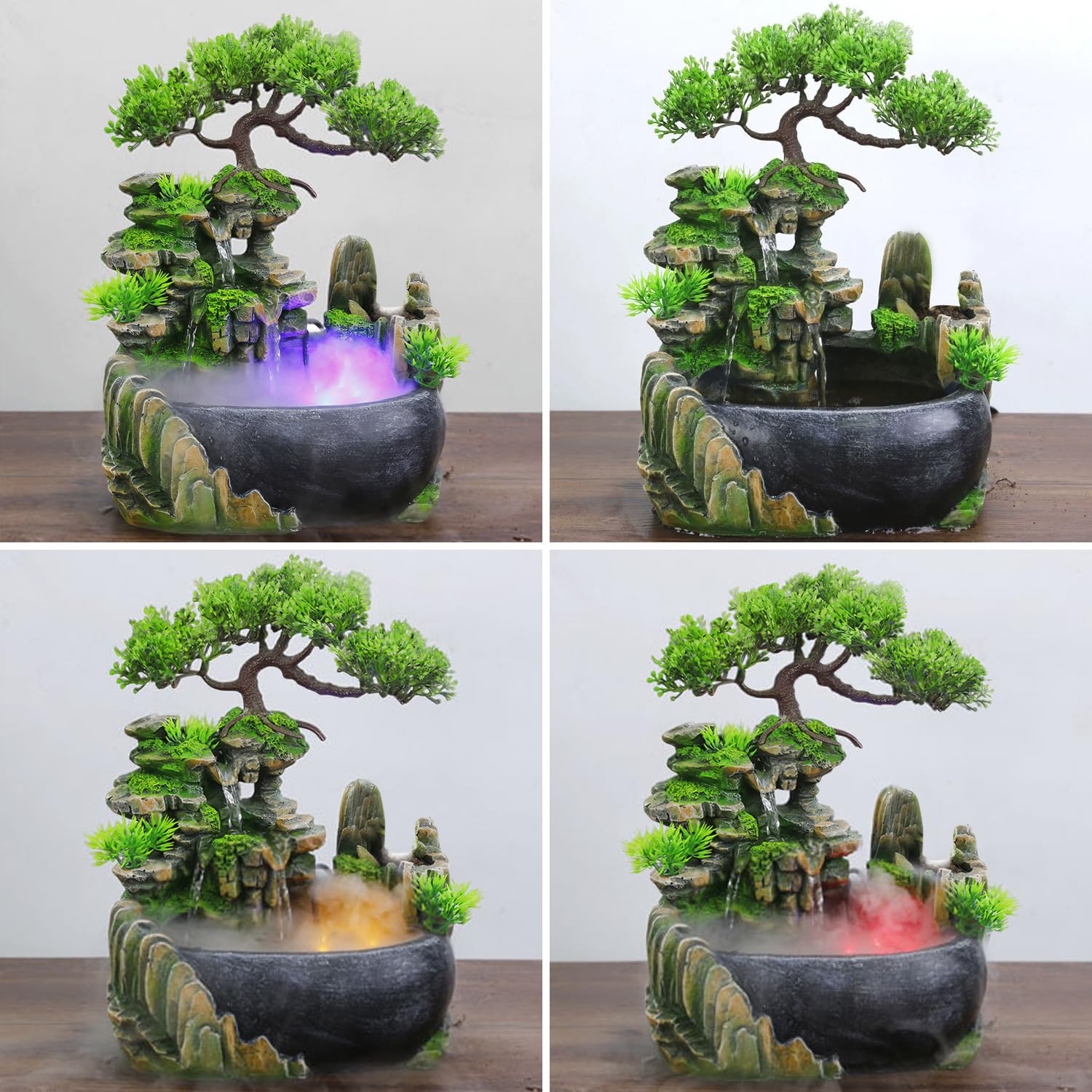 Fontaine Cascade de Table décorative Imitation Pierre pour intérieur
