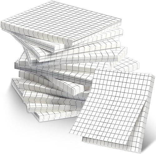 24 blocs de notas adhesivas de 30 x 30in notas autoadhesivas bloc de notas bloc de notas de rejilla fácil de publicar para la escuela oficina