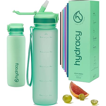 Venture Pal Trinkflasche 950ml – Mit Zeitmarkierung, Strohhalm & Auslaufsicherem Deckel – BPA-frei & Perfekt Für Sport, Büro Und Alltag
