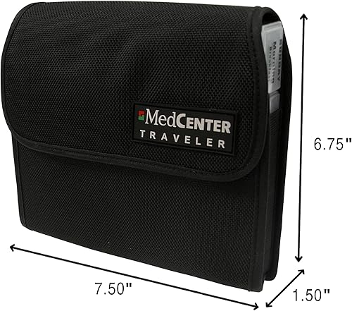 Miniatura 4 de Medcenter Organizador mensual de medicamentos XL de perfil bajo con viajero semanal XL