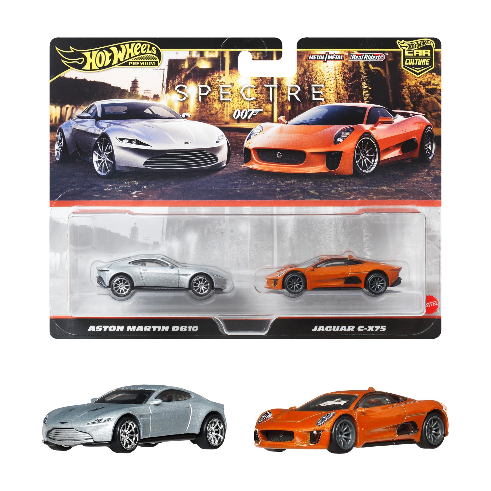 Hot Wheels Premium 2-Pack Aston Martin Db10 / Jaguar C-X75 Vehicle