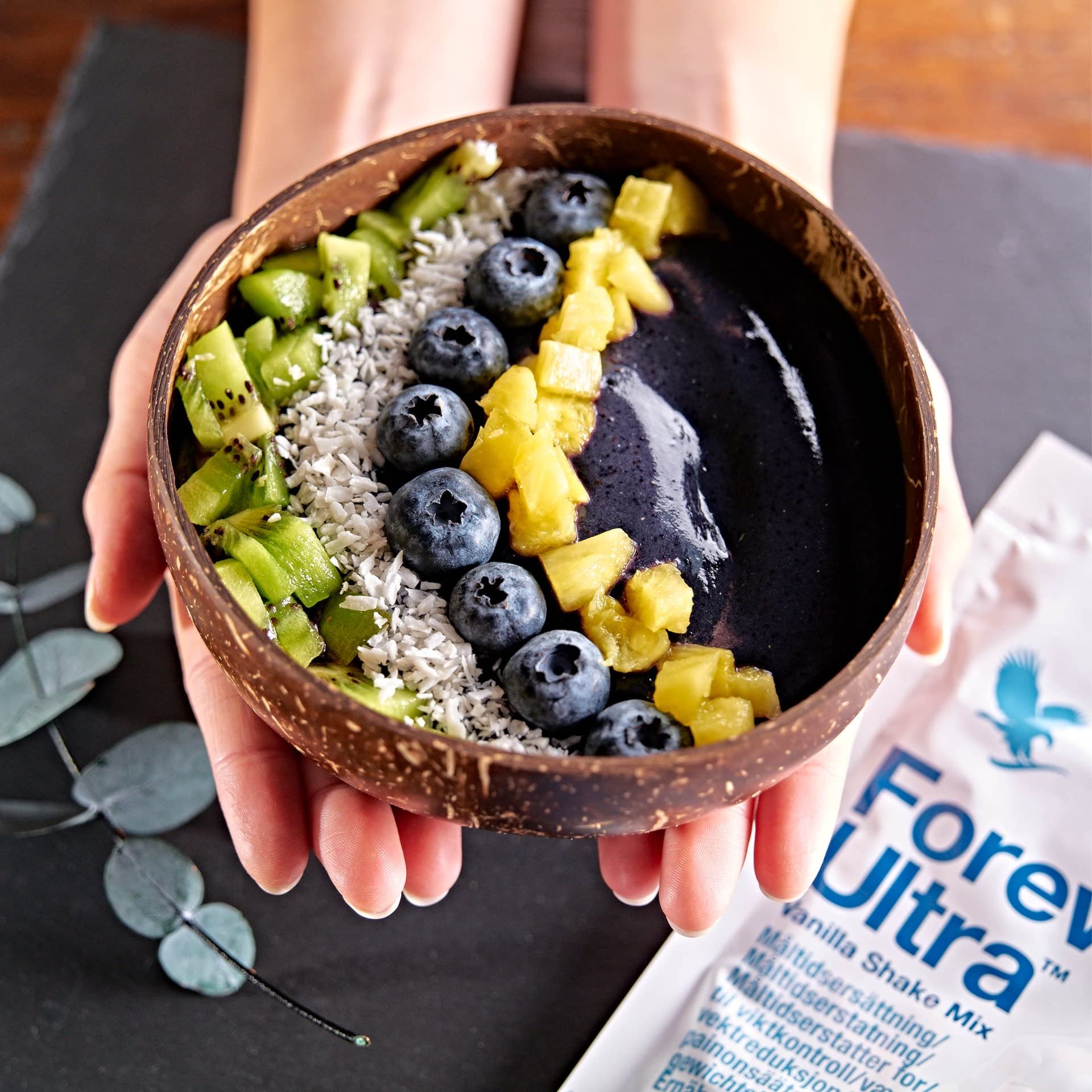 Forever Ultra Vanilla Protein Shake, 21g Soja Eiweiß, Pulver, sättigender Mahlzeitersatz, ohne Konservierungsstoffe, glutenfrei (15 Portionen, 375 g)
