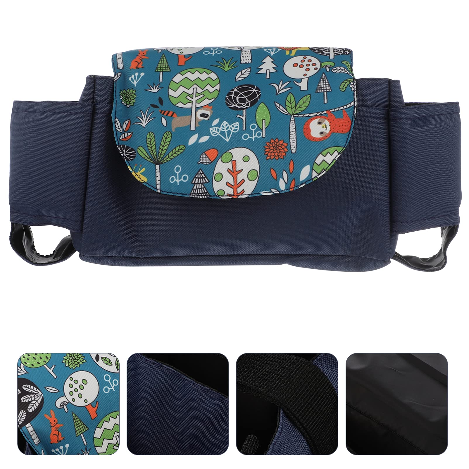 Kisangel Lot De 3 De Rangement Pour Poussette Organiseur De Poussette Porte-gobelet Pochette De Rangement Multifonctionnelle Pour Bébé À Langer Léger