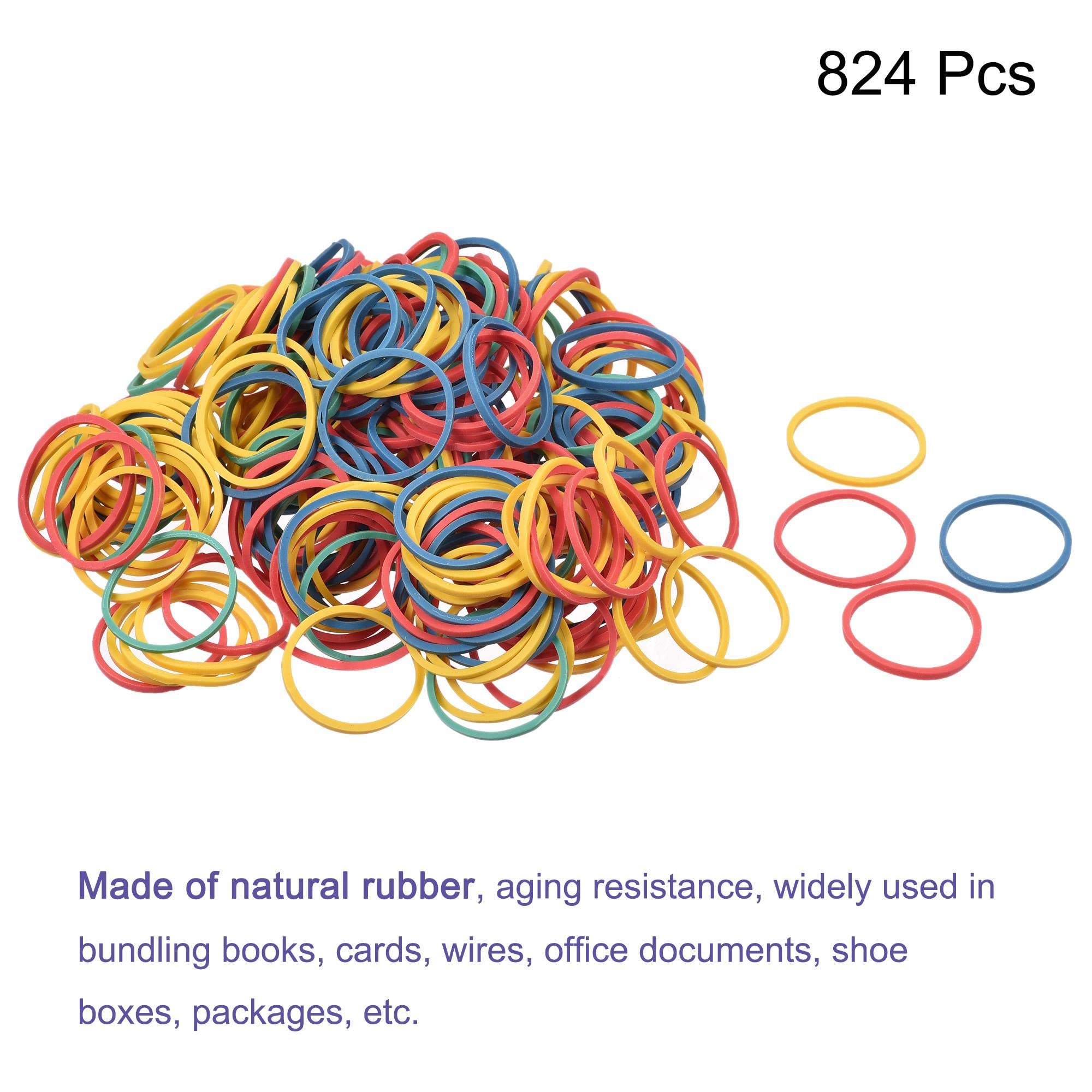 Amazon | uxcell ゴムバンド 伸縮性ゴム 輪ゴム カラフル 25 mm直径