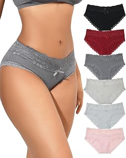 Cotton Underwear for Women Breathable Lace Bikini Panties Ladies Hipster Underpants S-XL