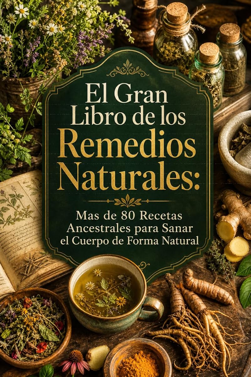 El Gran Libro de los Remedios Naturales: Mas de 80 Recetas Ancestrales para Sanar el Cuerpo de Forma Natural (Spanish Edition)