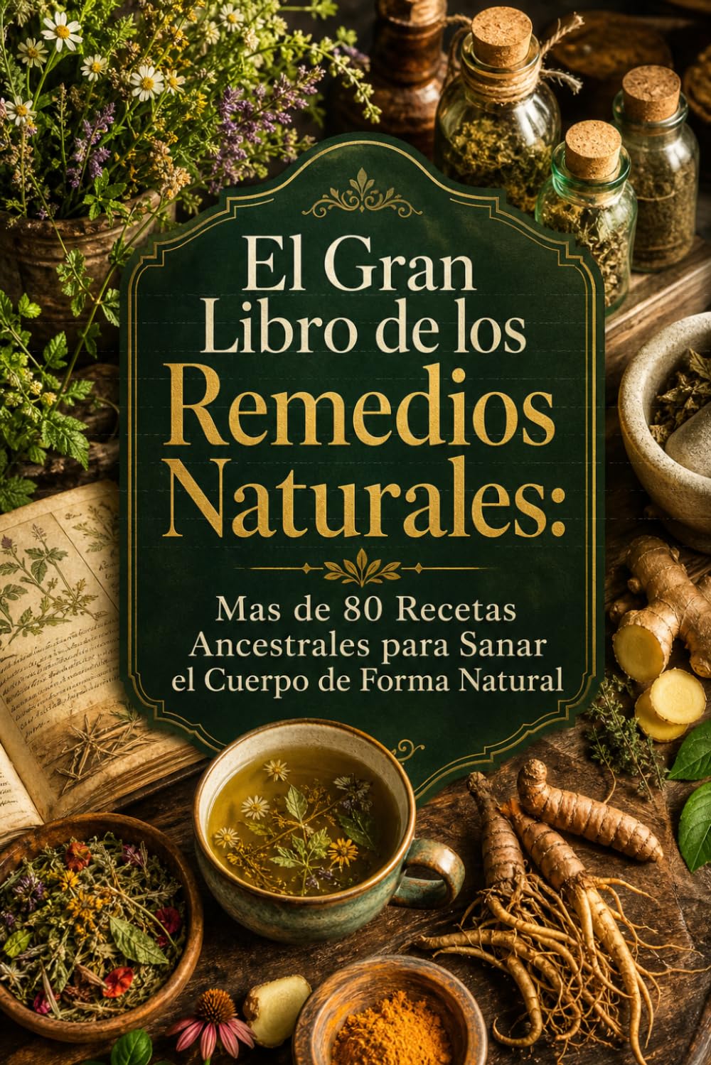 El Gran Libro de los Remedios Naturales: Mas de 80 Recetas Ancestrales para Sanar el Cuerpo de Forma Natural