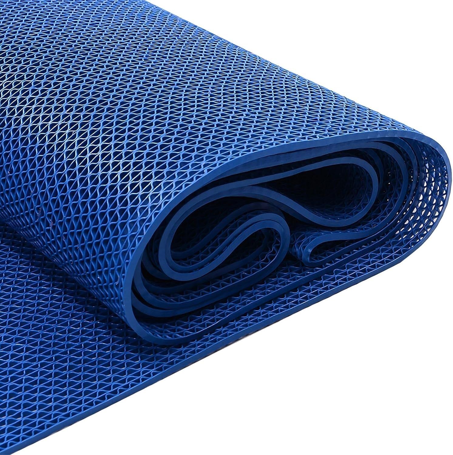 QYMYOZ Non-slip PVC Drainage Mats For Restaurants And Bathrooms Indoor/outdoor(Blue,120cm x 500cm)