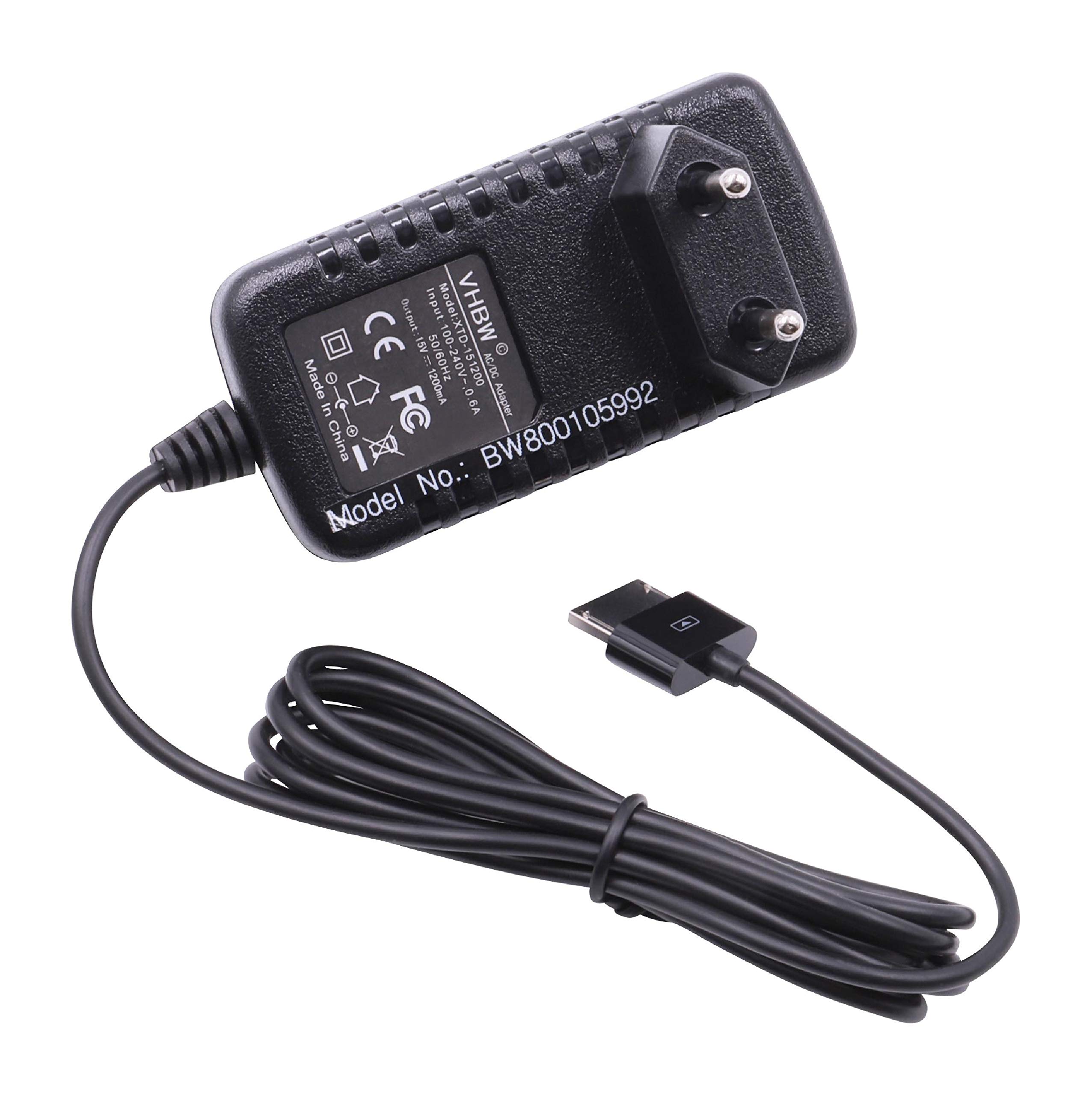 vhbw cavo dati USB compatibile con Asus Eee Pad Transformer TF101, TF300, TF201, TF700, TF700T, Slider SL101, Prime TF201, TF101G, TF300T tablet - Cavo di ricarica 2in1, 100cm