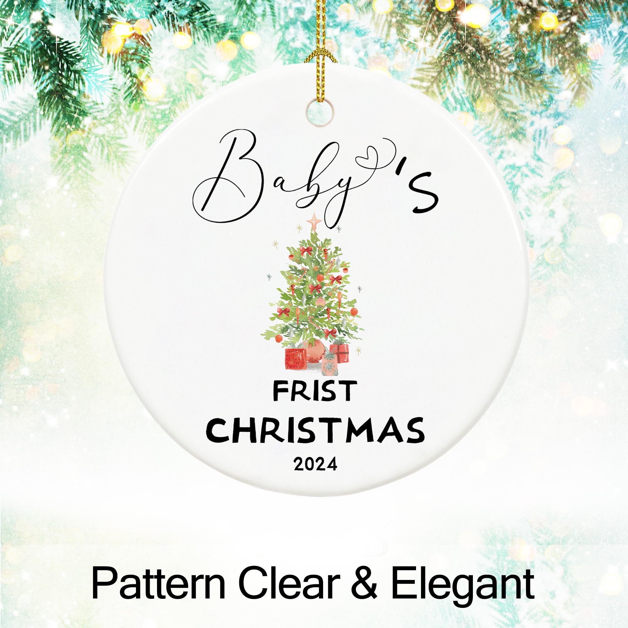 Amazon｜Babys First Christmas オーナメント 2024、Baby's 1st