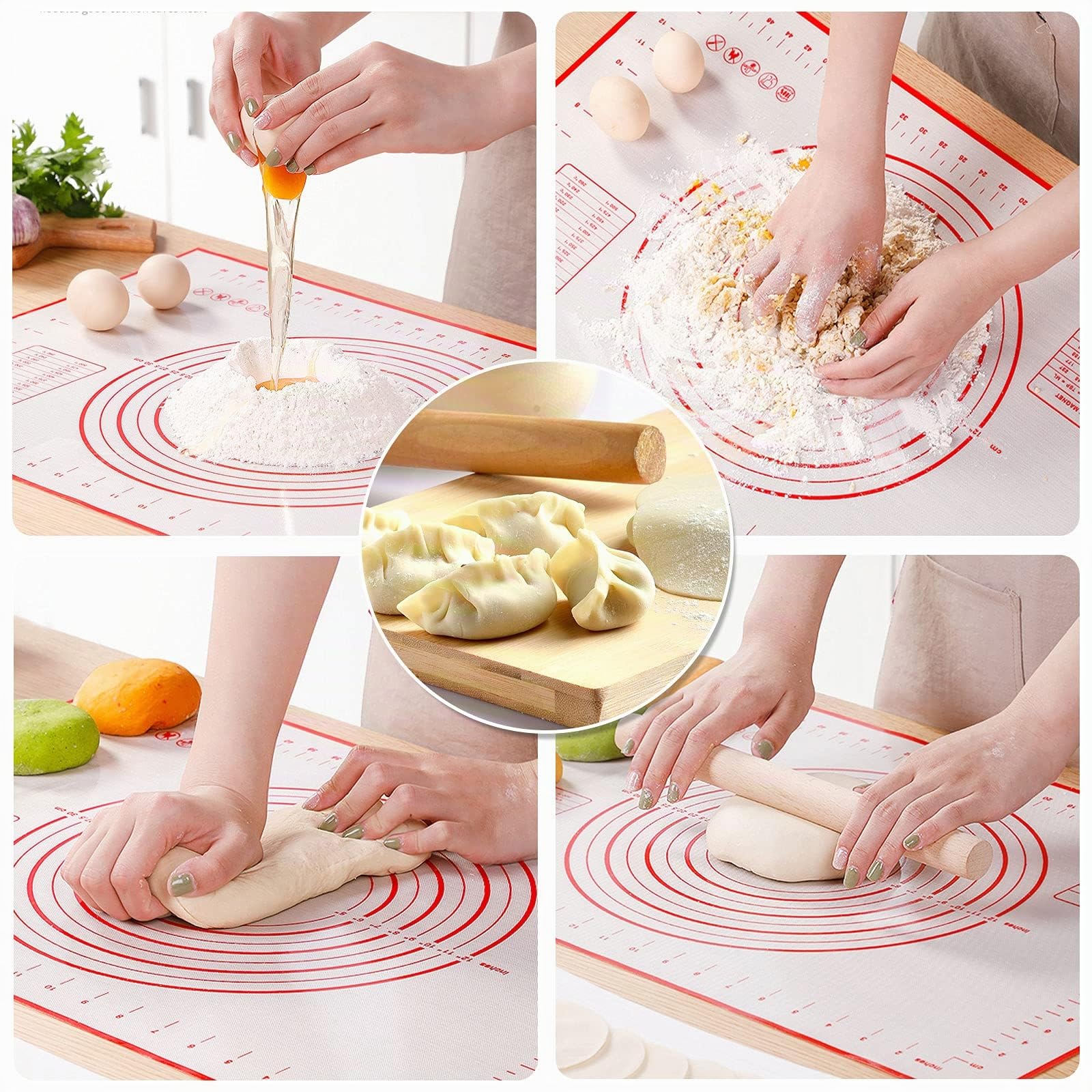 Tapis de Cuisson en Silicone Anti-adhésif 60 x 40 cm
