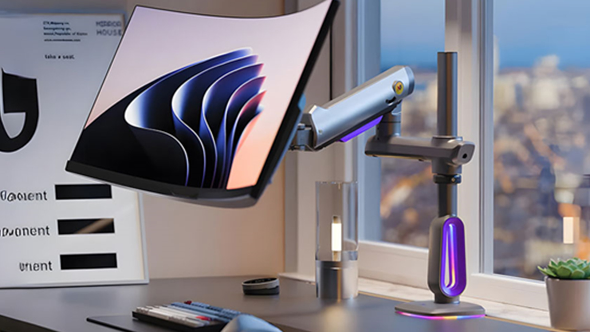 NBERGONOMIC 大型モニターアーム　2-20㎏ 24-57インチ対応 Amazon.co.jp: NB ERGONOMIC 大型モニターアーム 大画面 高耐