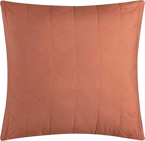 Miniatura 7 de Grand Avenue Juego de edredón Blush Queen, ropa de cama bordada con costuras de cadena, juego de cama floral de 7 piezas, edredones