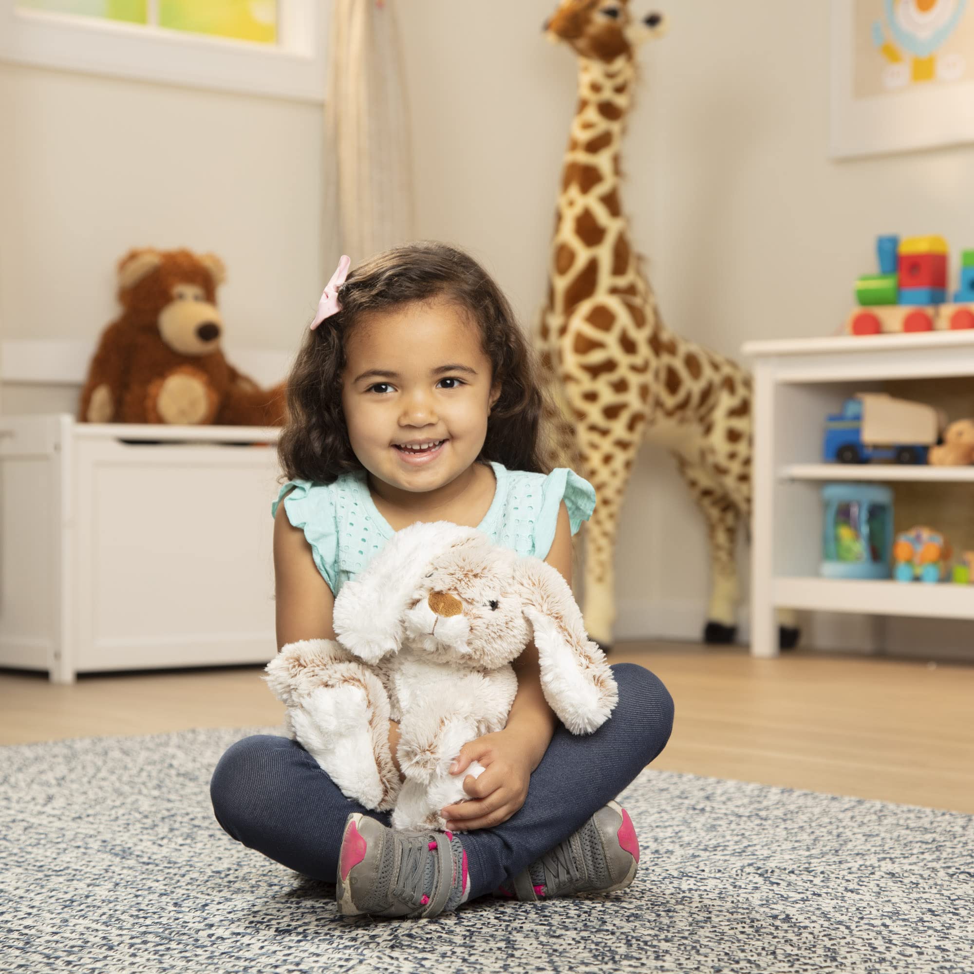 melissa & doug burrow bunny plush