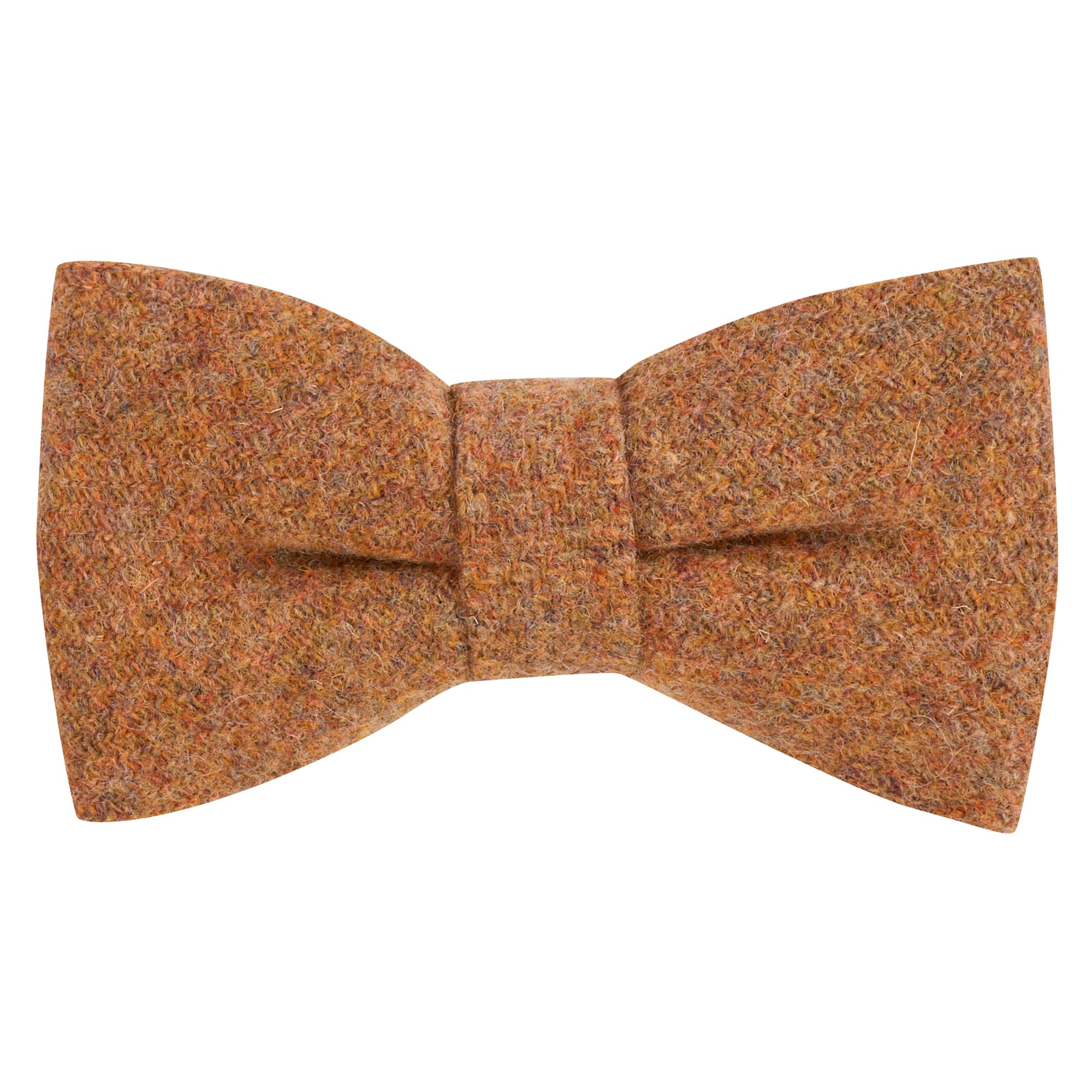 King & Priory Cinnamon Brown Woven Wool Bow Tie