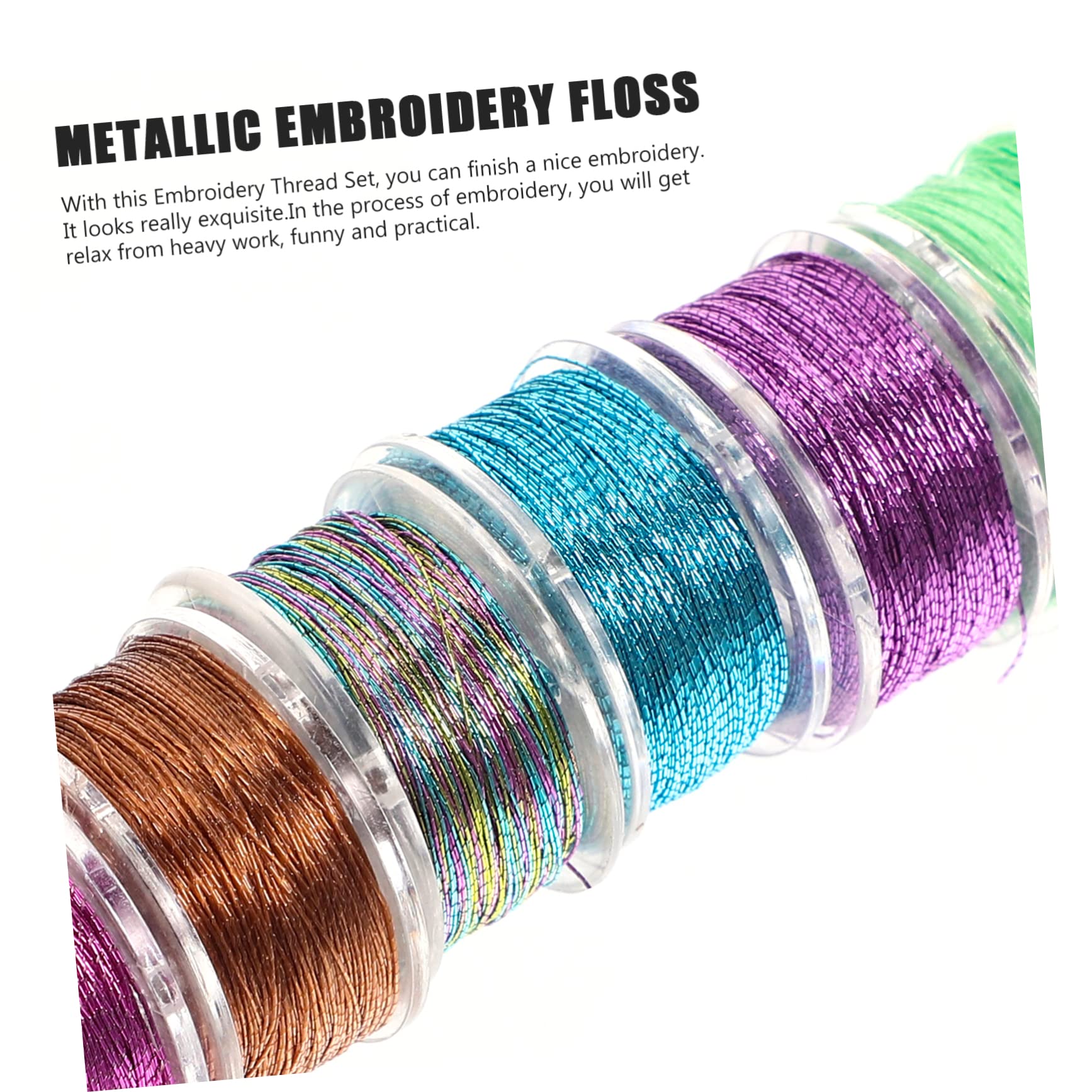 SHINEOFI 75 Rollos hilo de bordar hilo de coser de poliester bordado bricolaje hilos hilo de bordado embroidery kit embroidery thread hilos de bricolaje hilo de coser casero el plastico