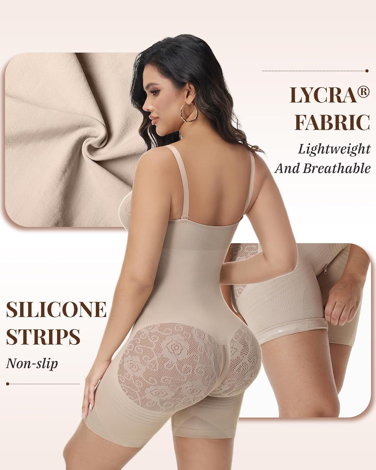 Shapewear Bodysuit for Women Tummy Control Seamless Full Body Shaper Butt Lifting Faja Colombianas - Image 4