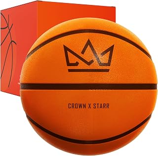 Silent Basketball PRO – Size 7 (29.5”) | 450g Airless Indoor Basketball for Training – Deep Grooved, High-Density Foam, Never Compressed, Realistic Bounce Feel
