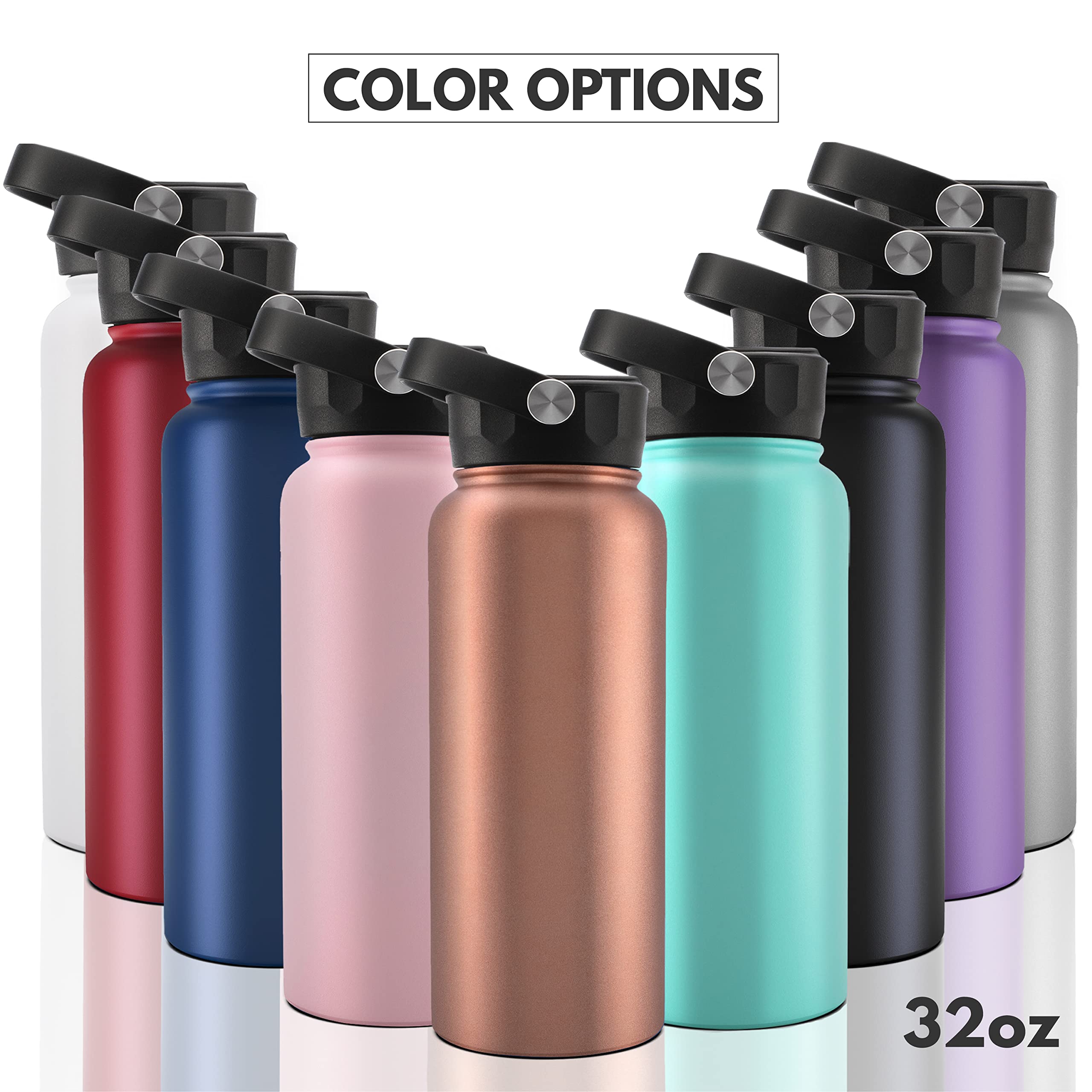 Graduation Gifts for Him, Personalized Water Bottle, 32 Oz, 9 Colors, Engraved Name, Year & School Name, Class of 2024 Graduation Gifts, Congrats Grads, High School, College