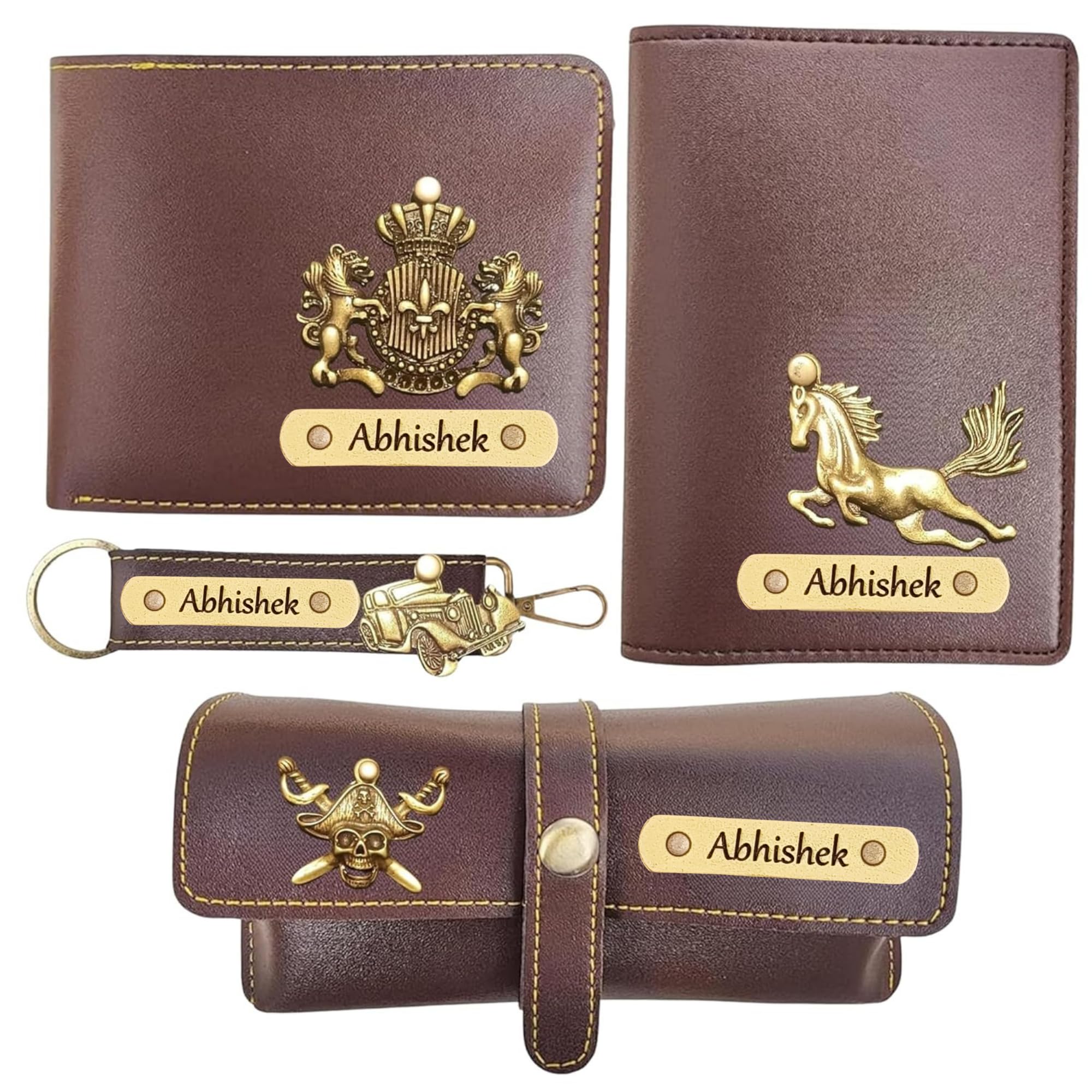 Personalised Gift Combo Men - Customised Gift for Mens - Customised Wallet Set for Men - Birthday Gift for Men-image-27