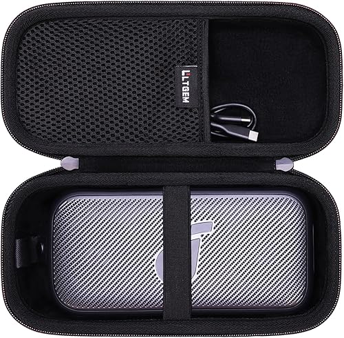 LTGEM - Funda rígida de viaje para Soundcore Motion 300 y Bose SoundLink Flex Wireless Hi-Res Altavoz portátil - Funda protectora de transporte