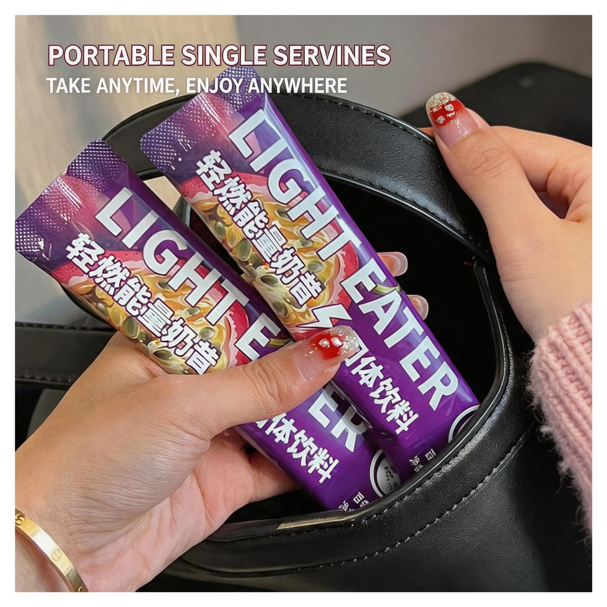 Koktajl mleczny Light Burn Energy o smaku marakuji, napój stały, 200g (20g X 10 saszetek)(2pcs)