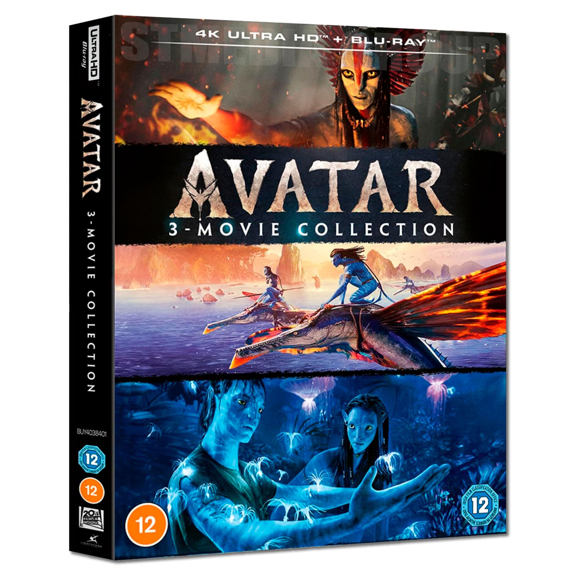 Avatar: 3-Movie Collection (Avatar / Avatar: The Way of Water / Avatar: Fire and Ash) [6-Disc Set] [4K UHD + Blu-ray] [Region Free]