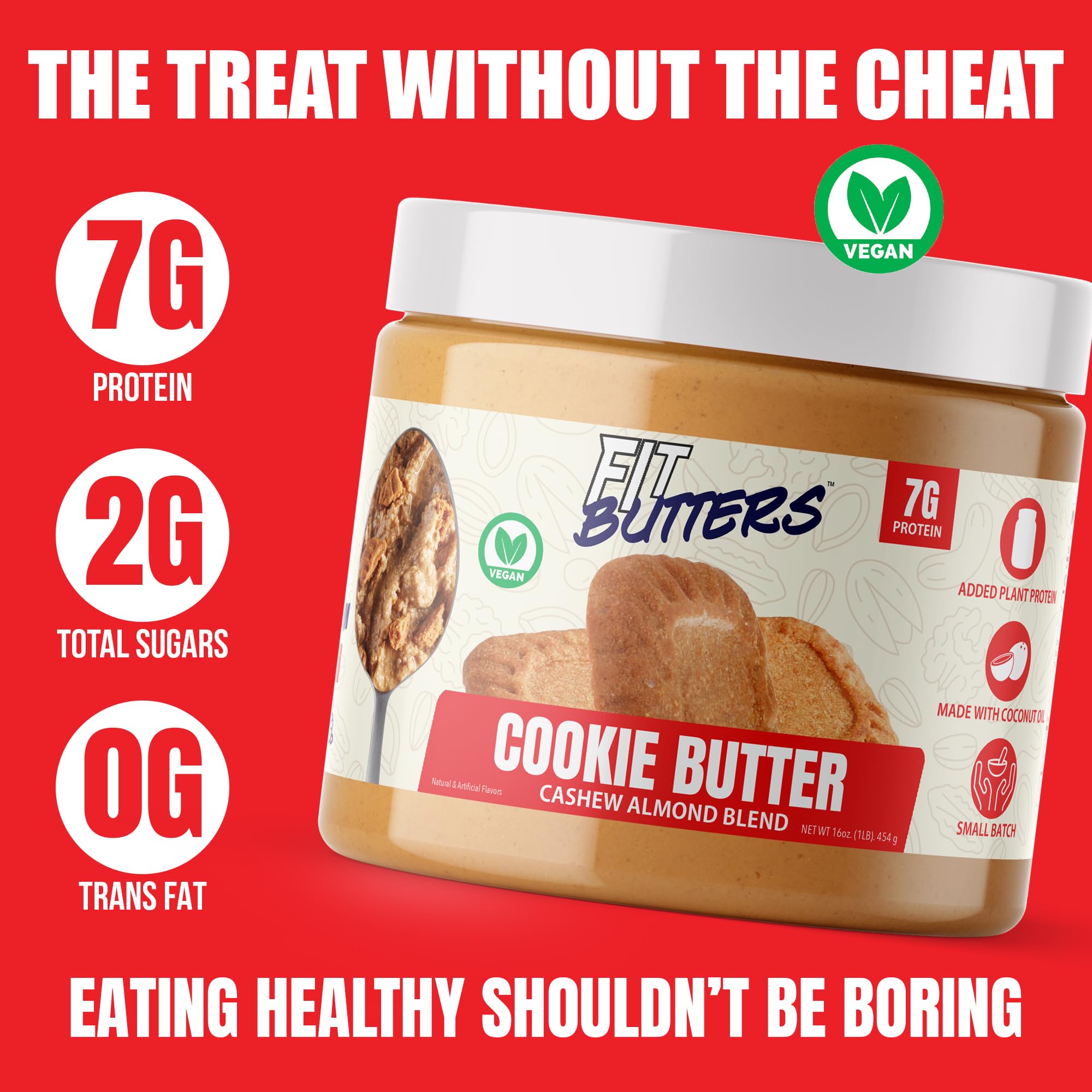 Fit Butters Cookie Butter Cashew & Mandel, 454 g