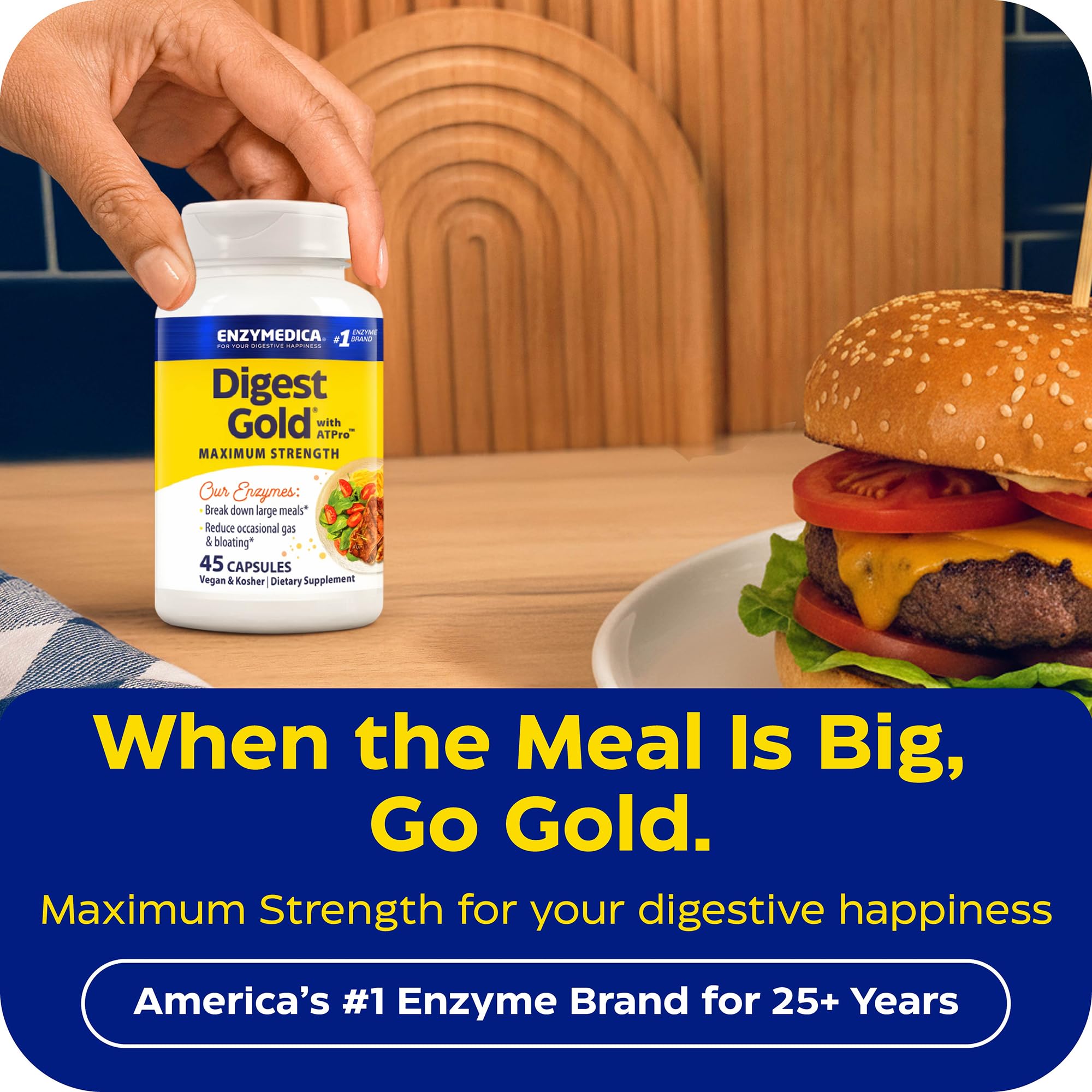 Enzymedica Digerir oro con ATPro - 45 caps 46 gr