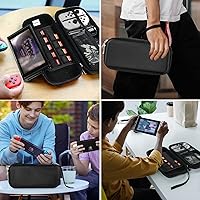 Vista 7 de ivoler Funda de transporte para Nintendo Switch y nuevo modelo Switch OLED 2021 bolsa rígida portátil de transporte para accesorios de Switch