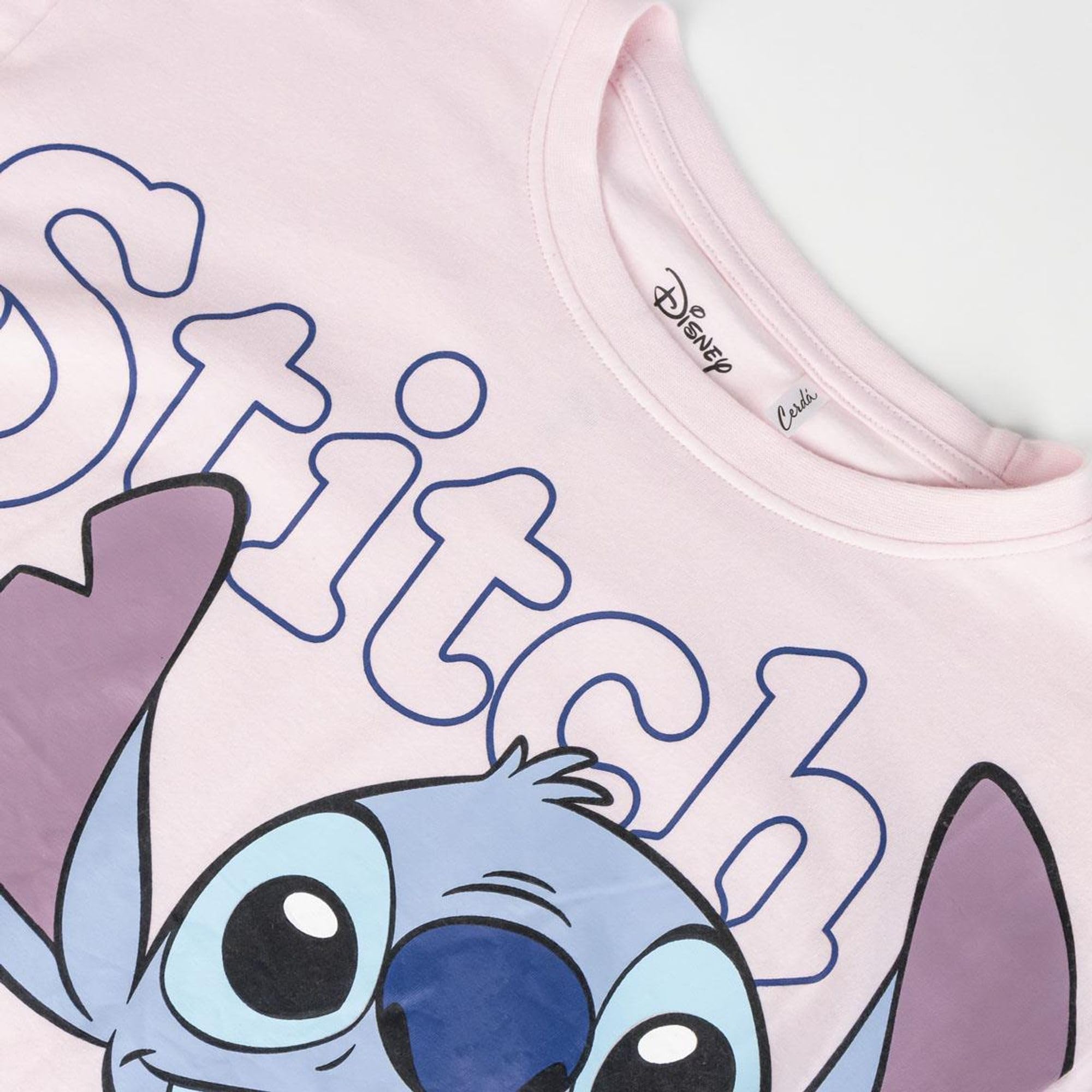 Camiseta Infantil Stitch Manga Corta Producto Original Diseñado en España