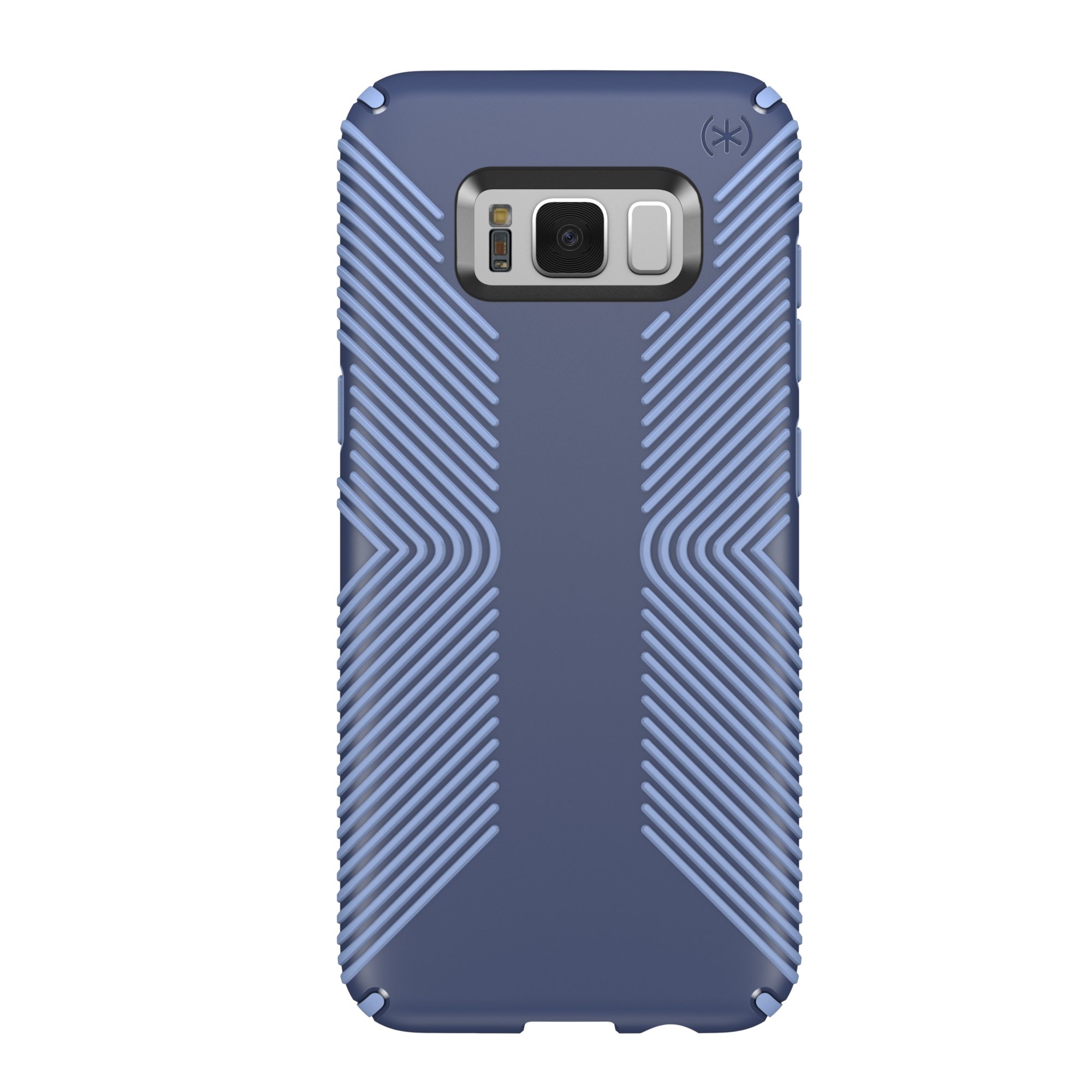 speck products presidio grip cell phone case for samsung galaxy s8 plus (s8+) - marine blue/twilight blue