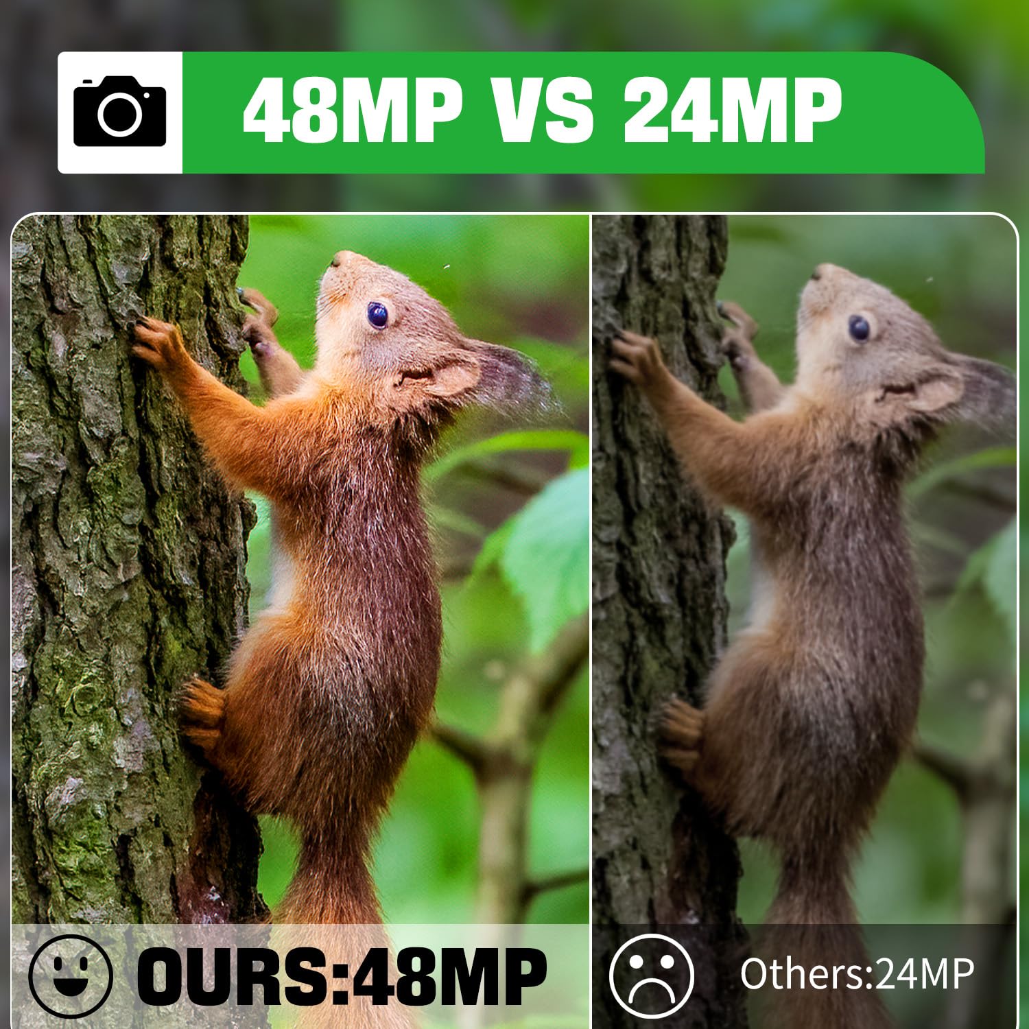 Coolifepro Fototrappola WIFI Bluetooth, Mini 32MP 1080P Fotocamera Caccia con IR Visione Notturna Impermeabile IP66 Fototrappola con Scheda SD da 32GB per la Sorveglianza della Fauna Selvatica