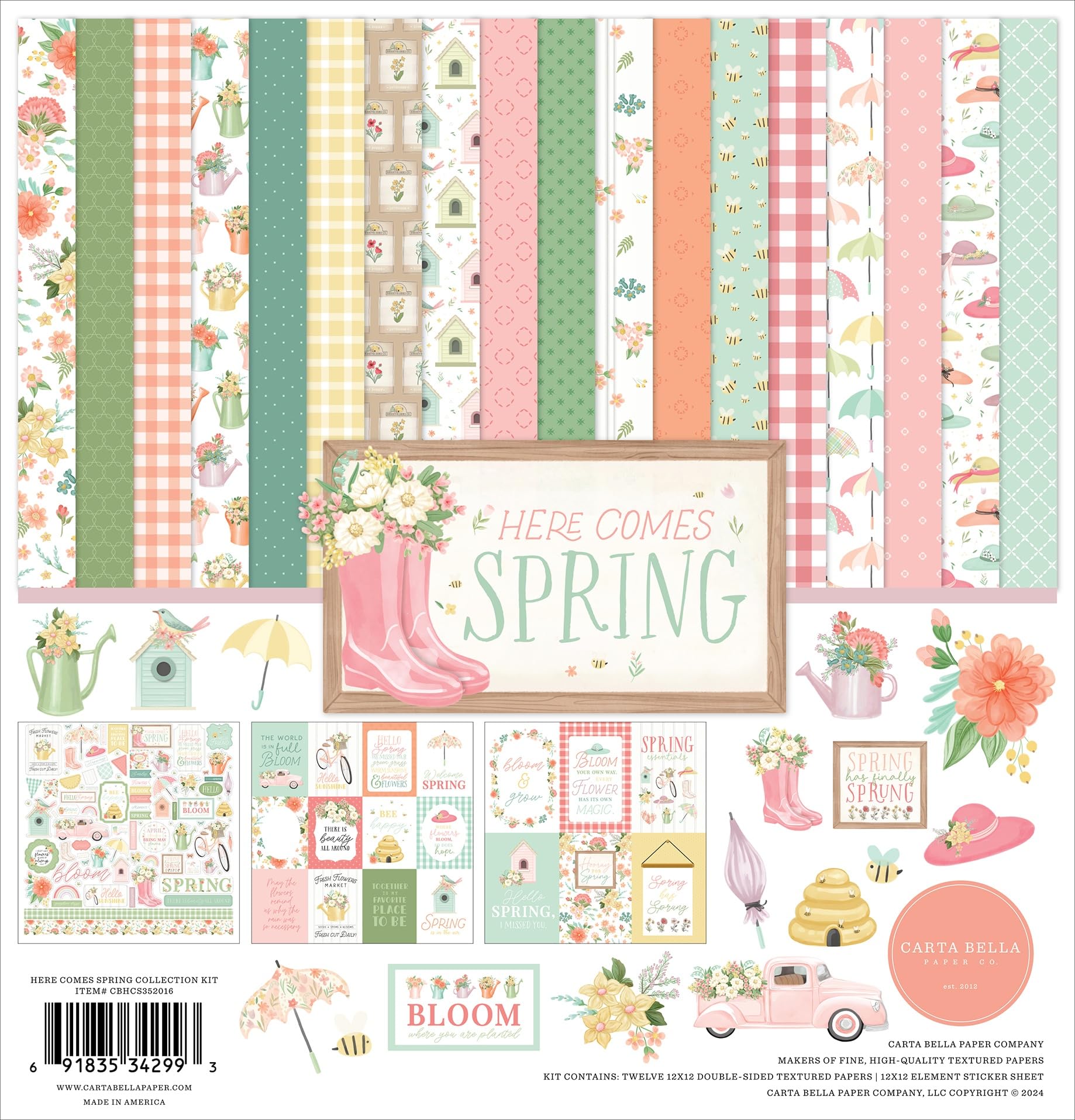 Echo Park Paper Here Comes Spring Collection Kit