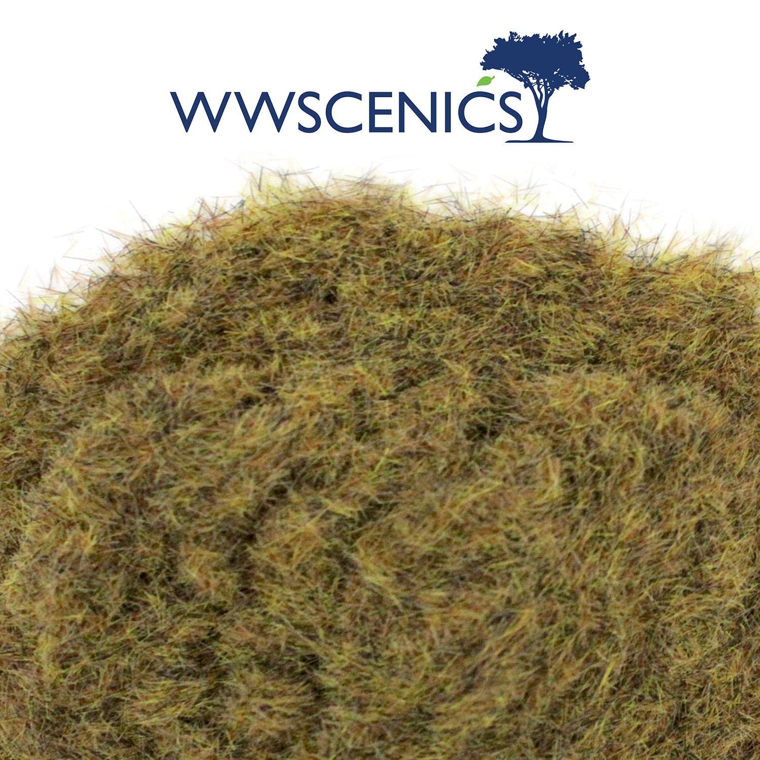 WWS War World Scenics WWScenics | 2mm Uneinheitliche Statische Grasfasern | 500g | WSG2-042 | Streugras für Modellbahn und Modellbau