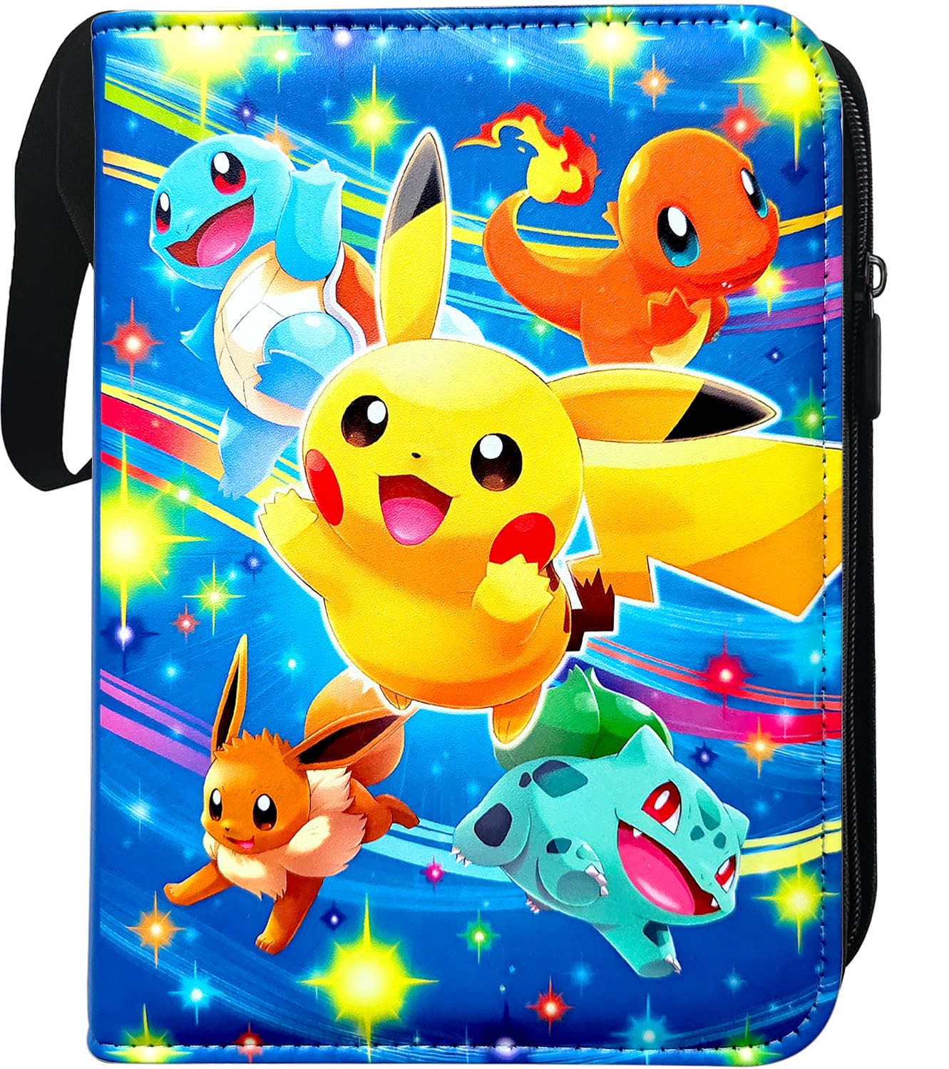 Trading Card Album, Scrapbook for Toy Cards, GX VMAX V, Folder Book, 4 Pockets, 50 Pages, 400 Card Capacity (50C)