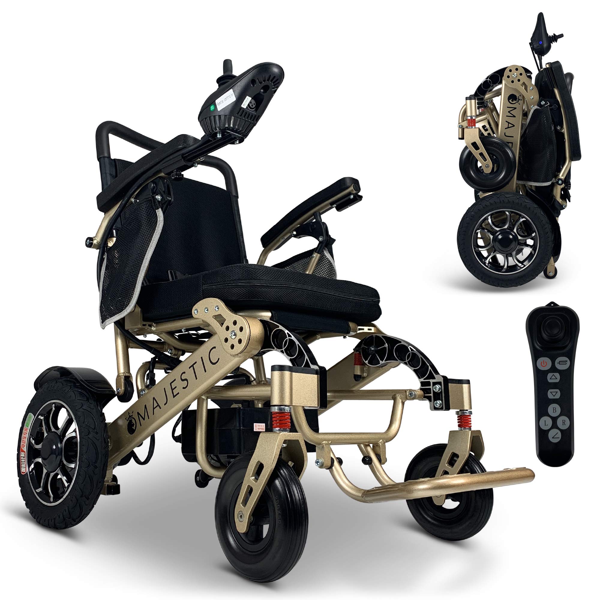 Buy Majestic Electric Wheelchair, Foldable Power Motorized Wheelchairs