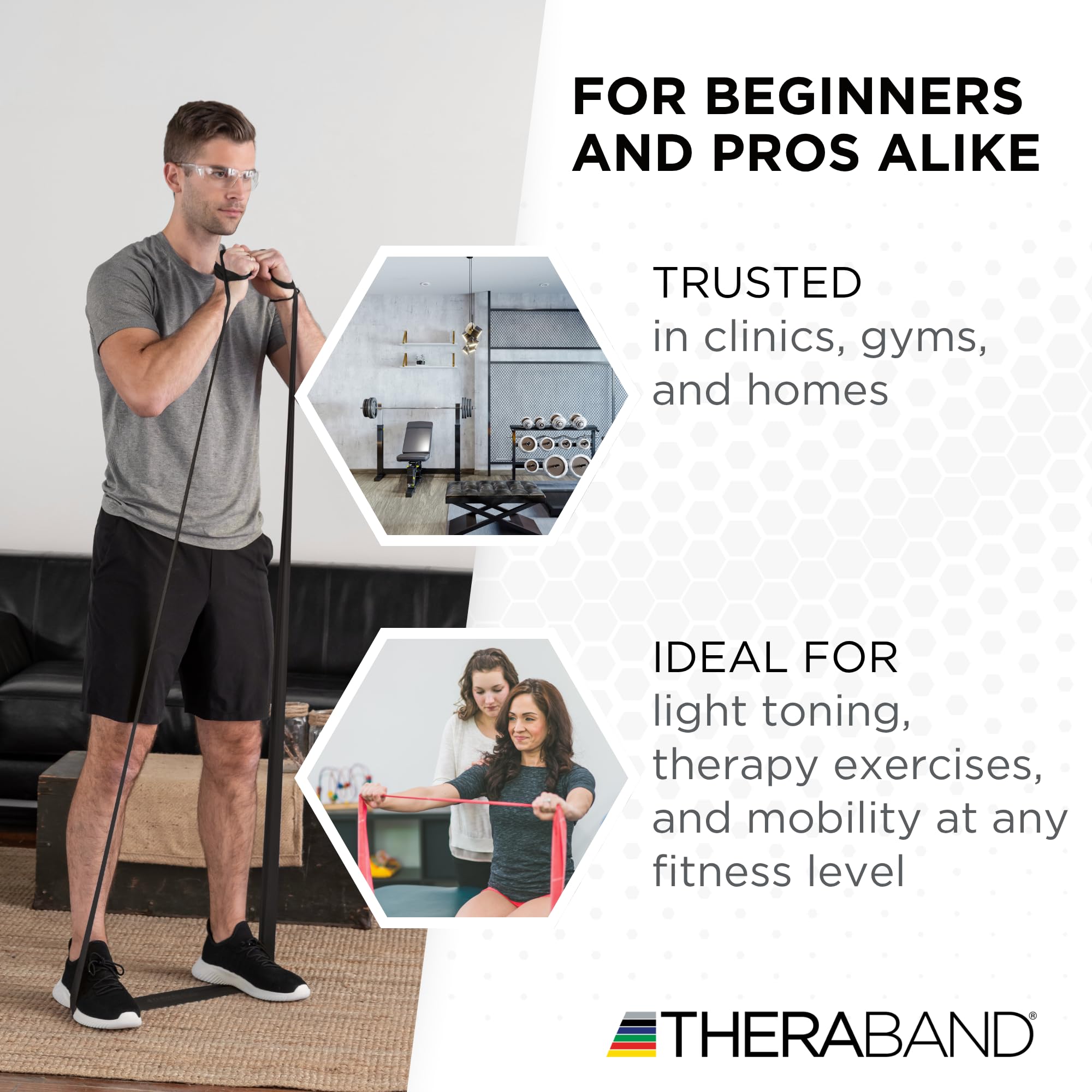 THERA-BAND 5ft Resistance Exercise Band taśma lateksowa TheraBand