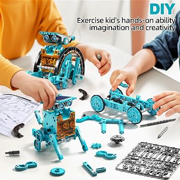 Solar Powered Kits Toys Robotics for Kids Ages 8-12, STEM Toys