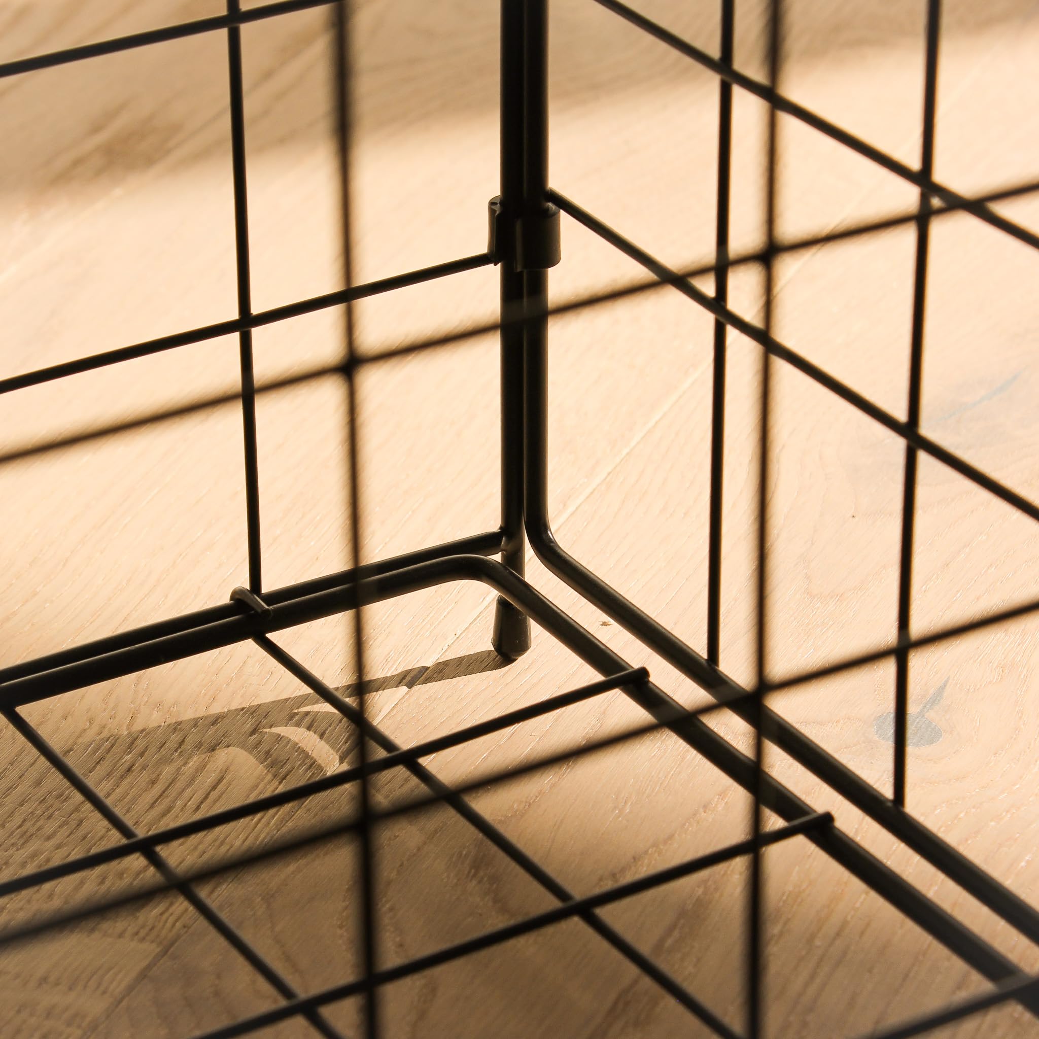 Wäschekorb – klappbarer Metall‑Drahtkorb mit 87 L (41×35×61 cm), stilvoller Industrial Look, stabil, platzsparend, ideal für Bad, Schlafzimmer & Waschküche (Lech 2 - Graphitschwarz)