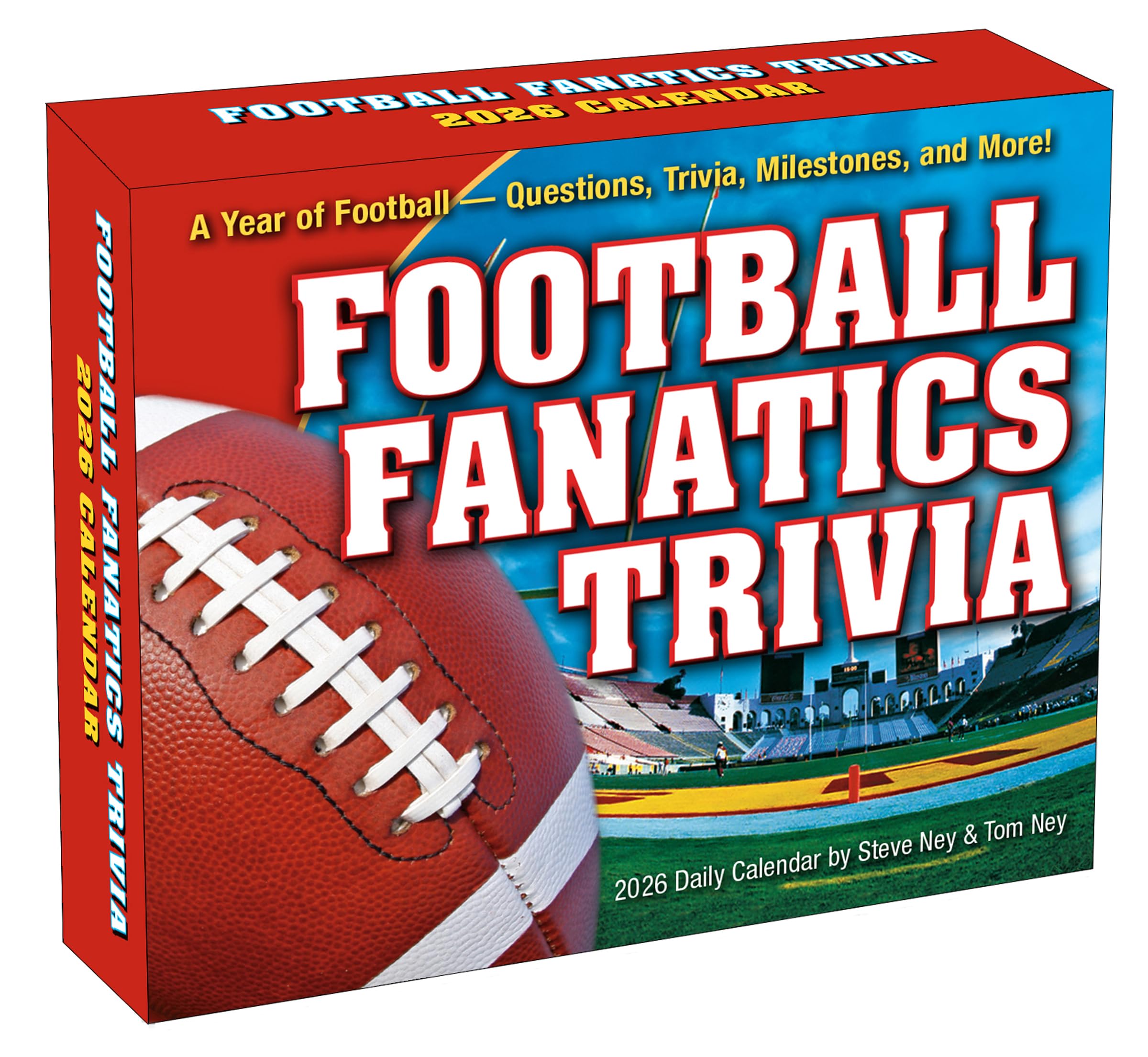 Football Fanatics Trivia 2026 Boxed Daily Desk Calendar