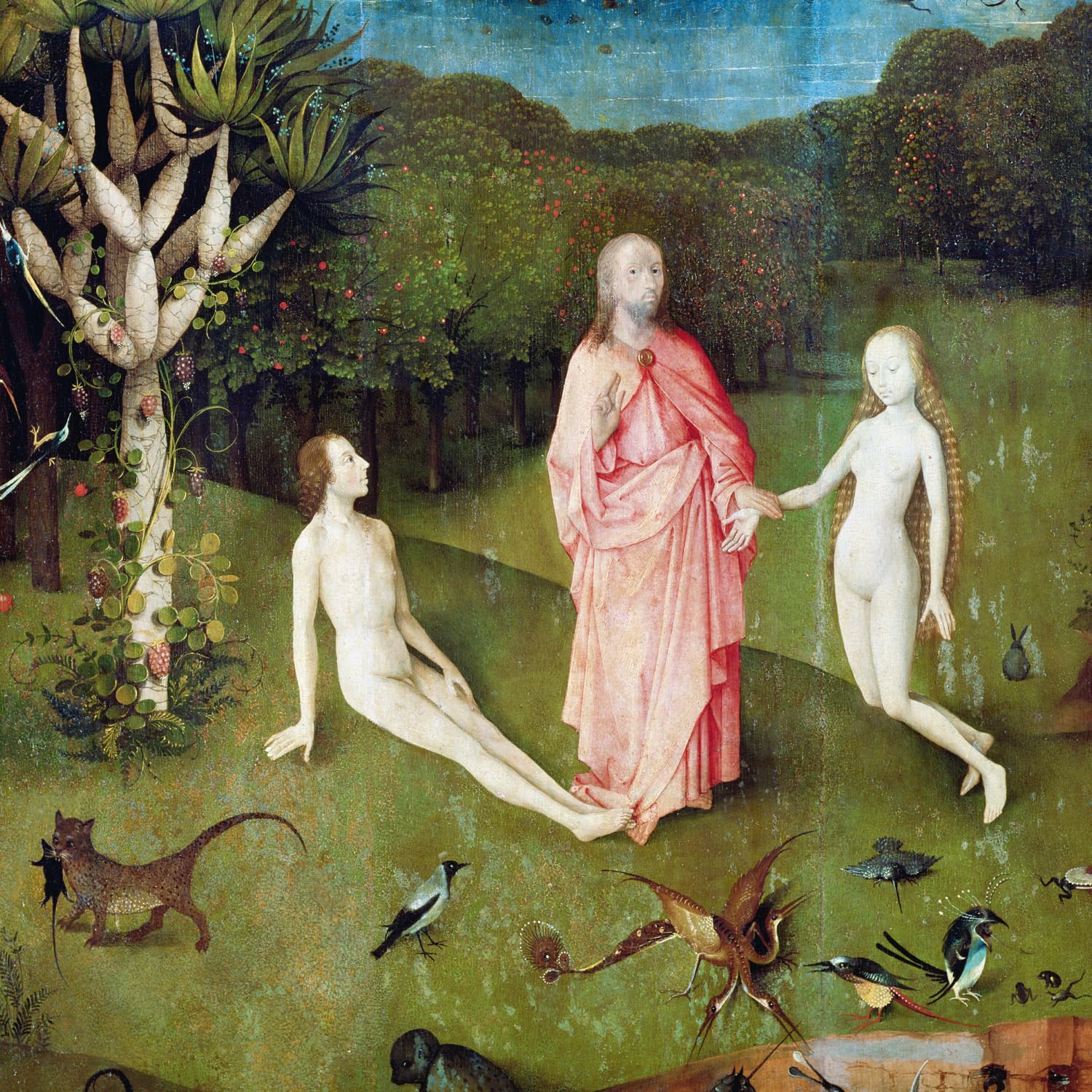 NOTIQUE Kalendarz ścienny 2026 Hieronymus Bosch Kalendarz, kalendarz broszurowy z kalendarzem miesięcznym, kalendarz broszurowy 30 x 30 cm (30x60 otwarty)