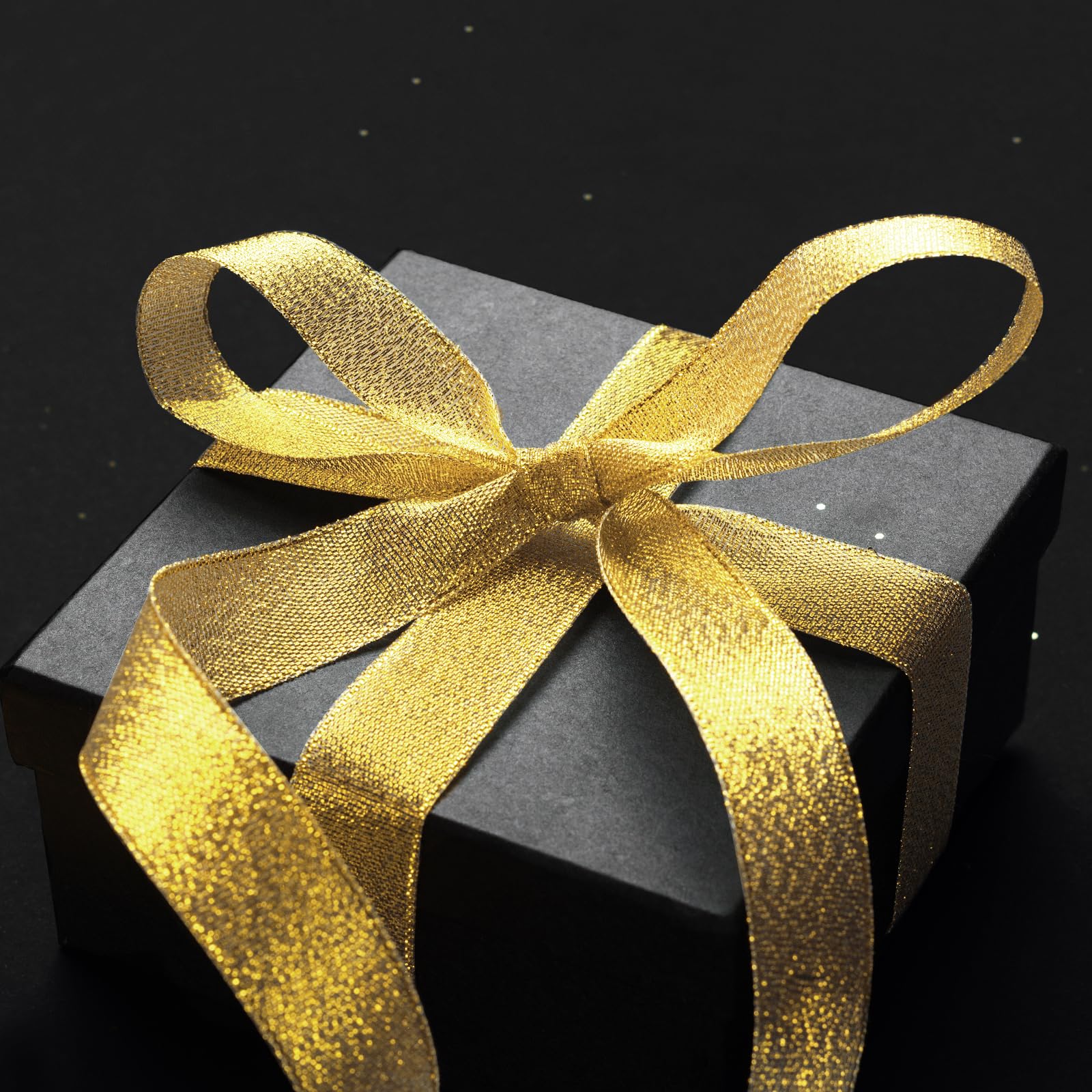 GXFCING Gold Organza Ribbon 20mm, 44m Glitter Gold Christmas Ribbon for Gift Wrapping Crafts, DIY Sewing, Cakes, Weddings - Image 3
