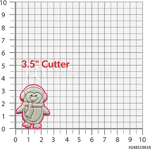 Miniatura 6 de Sweet Prints Inc Set of 2 Penguin with Earmuffs Cookie Cutter - Dishwasher Safe
