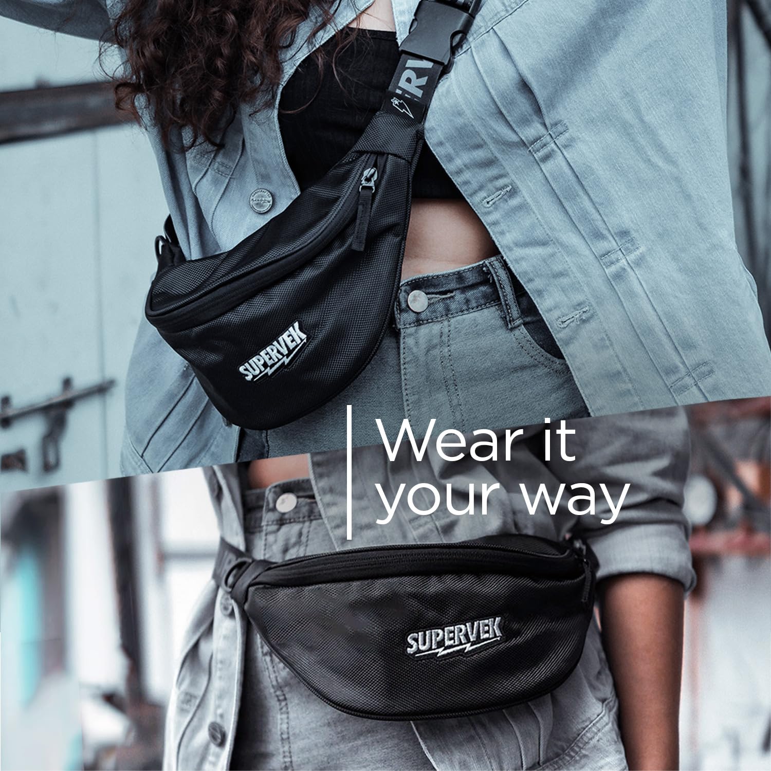 SUPERVEK Unisex-Erwachsene Schleudern Crossbody Slinger