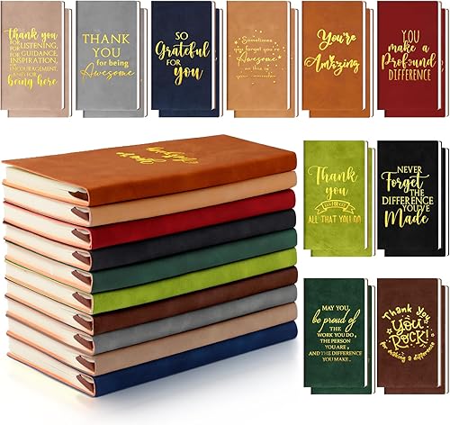 Regalo de agradecimiento A6, cuaderno de cuero A6, regalo de regreso a clases, bloc de notas inspirador, bolsillo motivacional a granel, pequeños