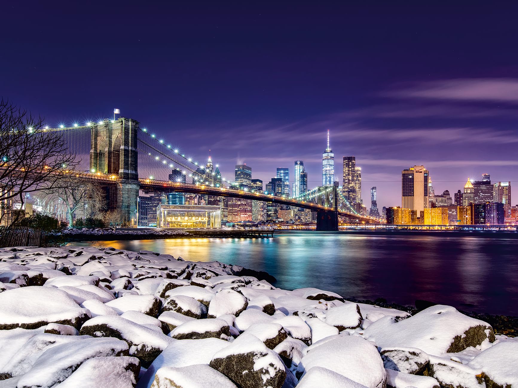 Ravensburger - Puzzle 1500 Pezzi Inverno A New York | Puzzle Per Adulti 1500 Pezzi | Puzzle Adulti Per Bambini Dai 14 Anni In Su | Regalo Compleanno Per Bambini Dai 14 Anni In Su | Misure 80x60cm