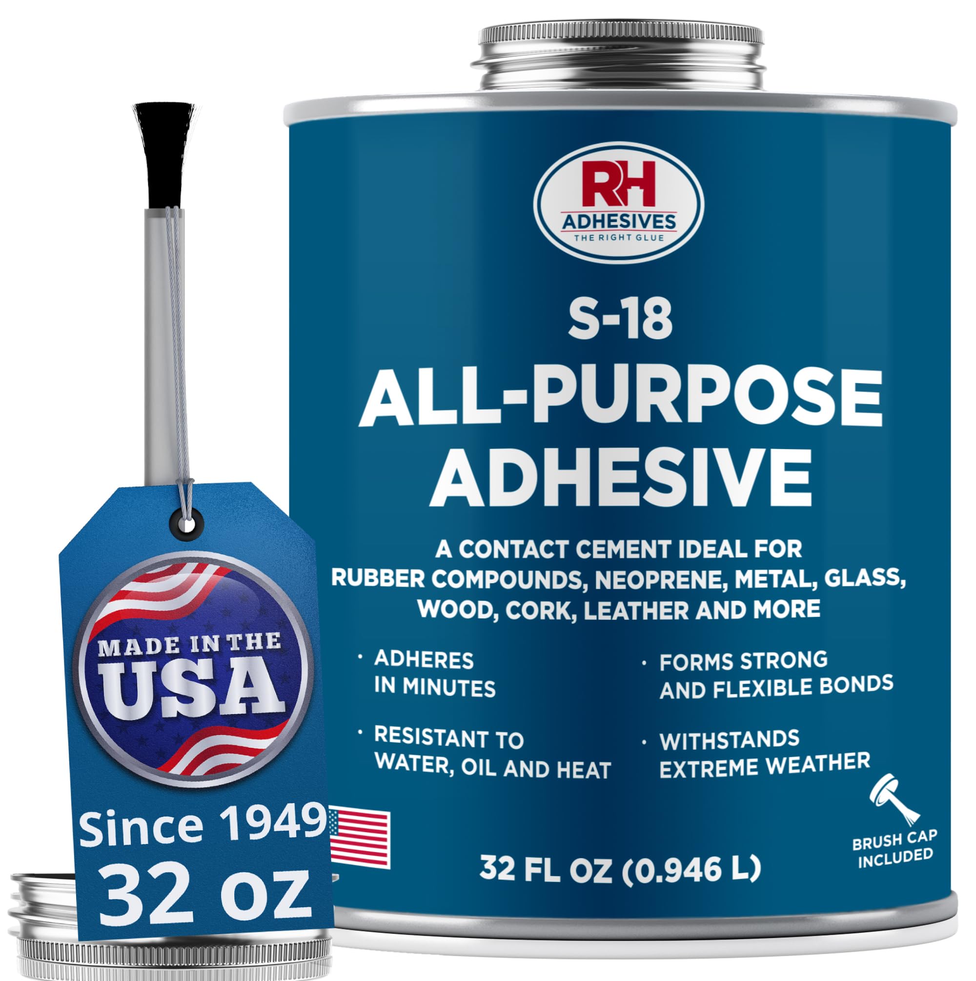 S-18 Contact Cement - Strong Bonding for Fabrics & Metal -8 S-18 Contact Cement - Strong Bonding for Fabrics & Metal -8